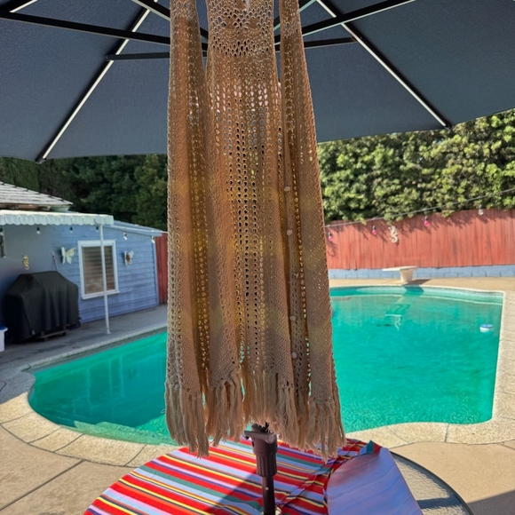 Free People Festival Crochet/ Fringe Vest- Large - Picture 2 of 2